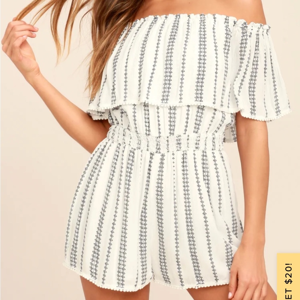 Lulu’s off the shoulder romper